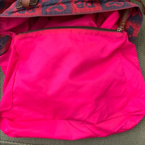 Vintage Dooney and Burke Canvas with Leather Trim - Picture 12 of 15